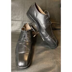 Johnston And Murphy Mens Shoes Size 11-M Black Leather Lace Up Work Perfect